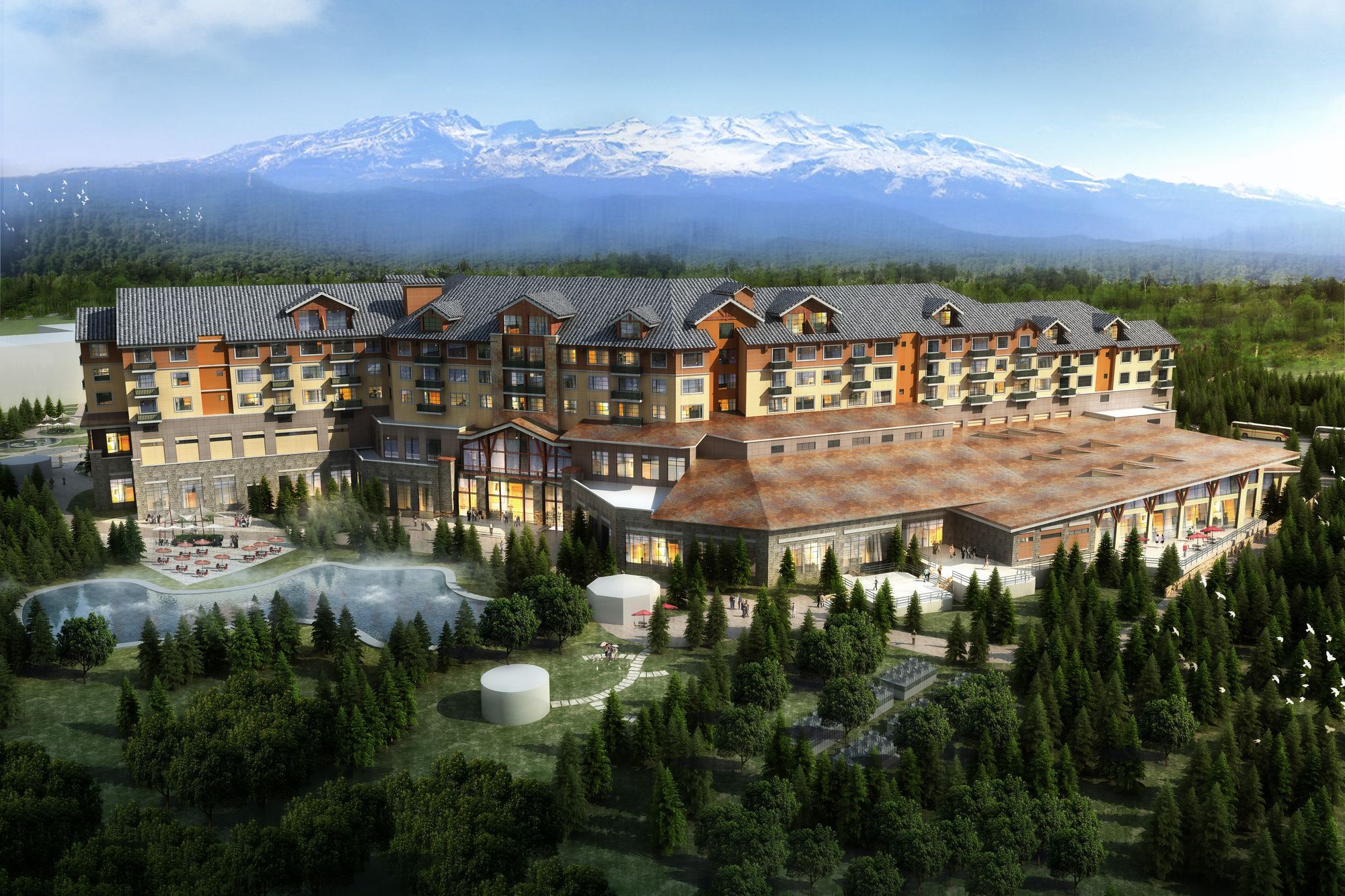 คราวน์ พลาซา รีสอร์ต ฉางไป่ซาน ฮอตสปริง Hotel Antu ภายนอก รูปภาพ